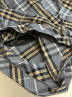 Blue Cotton Check Drawstring - Men's