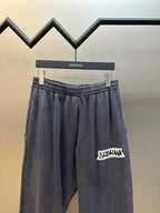 Grey Cotton Washed Wide-Leg - Men's
