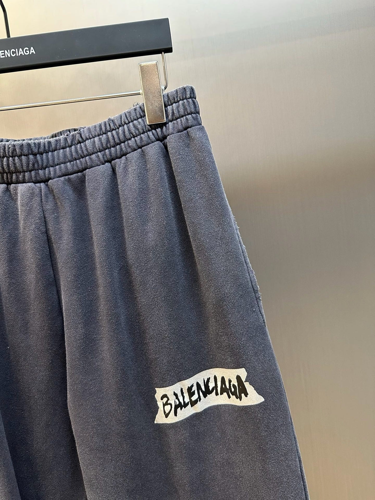 Grey Cotton Washed Wide-Leg - Men's