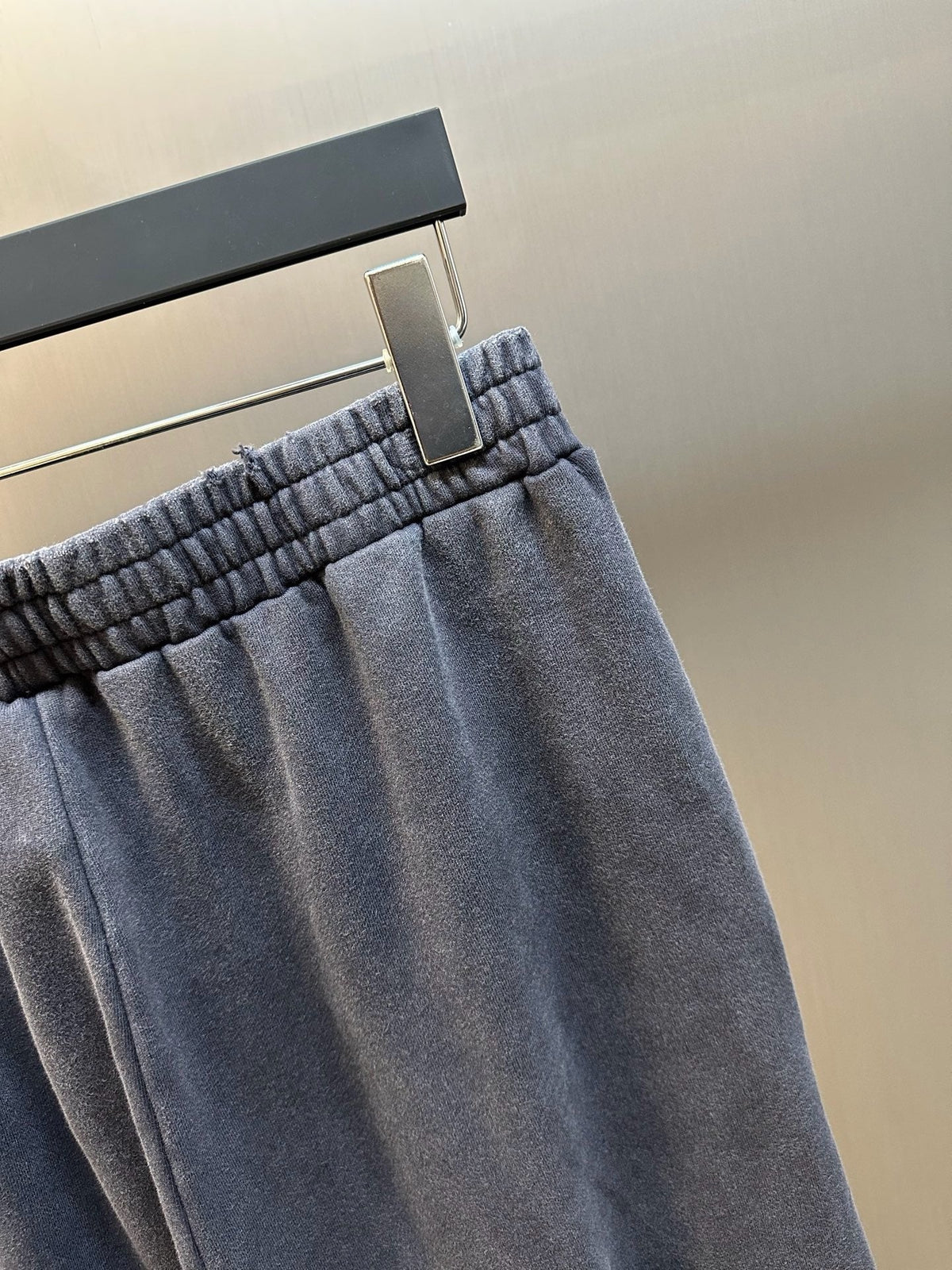 Grey Cotton Washed Wide-Leg - Men's