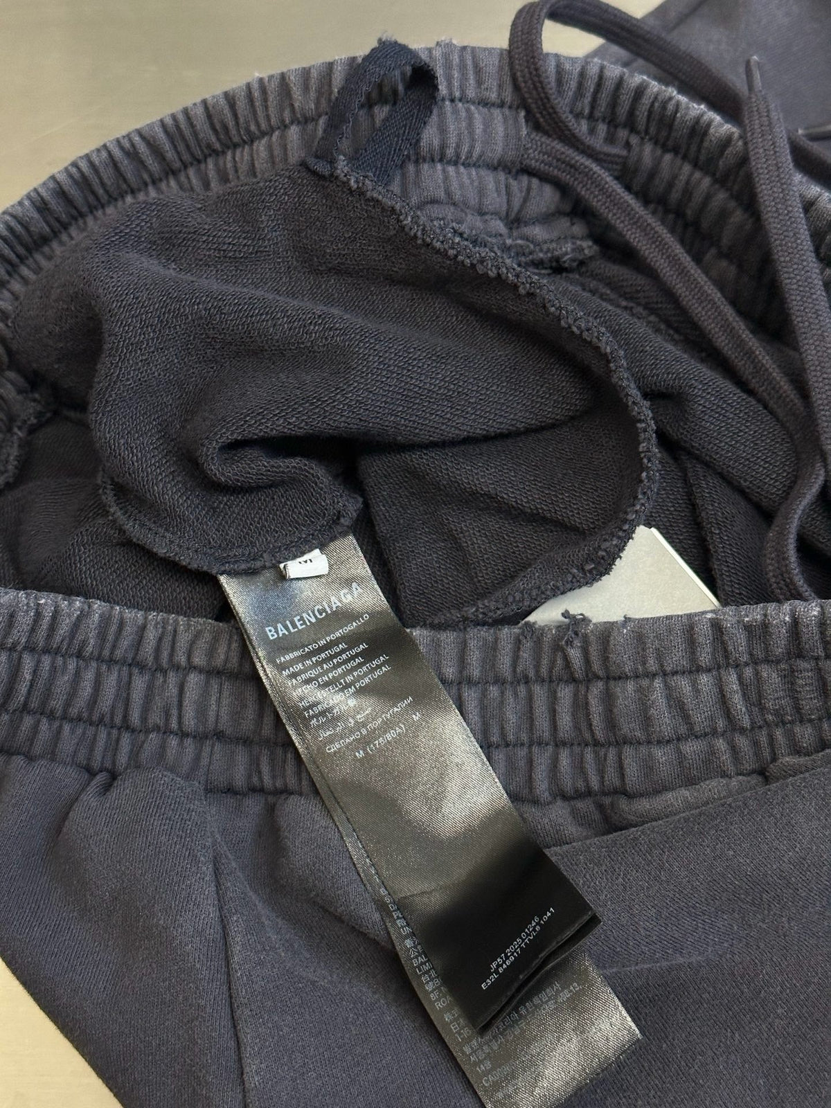Grey Cotton Washed Wide-Leg - Men's