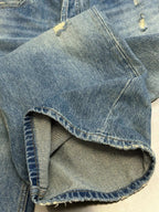 Blue Denim Faded Wide-Leg - Men's