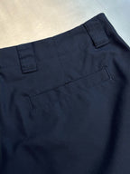 Navy Cotton Embroidered Straight - Men's