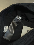 Black Cotton Patch Drawstring - Men's