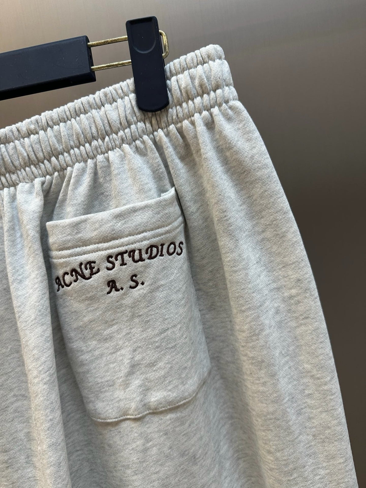 Grey Cotton Elasticated Wide-Leg - Men's