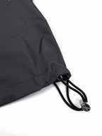 Black Nylon Short-Sleeve Shirt Jacket - Men's