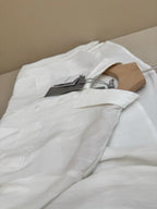 White Cotton Twin Pocket Long-Sleeve - Men's