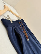 Cream Cotton Drawstring Wide-Leg - Men's