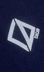 Navy Knit Chest Logo Short-Sleeve - Men's