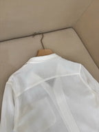 Brown Cotton Camp Collar Long-Sleeve - Men's