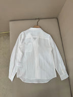 Brown Cotton Camp Collar Long-Sleeve - Men's