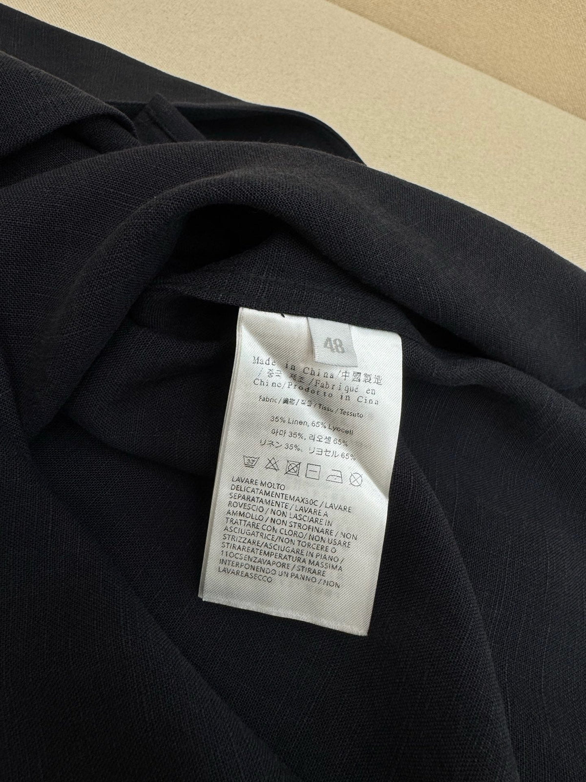 Brown Cotton Camp Collar Long-Sleeve - Men's