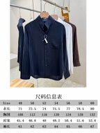 Brown Cotton Camp Collar Long-Sleeve - Men's