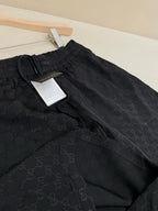Navy Cotton Jacquard Drawstring - Men's