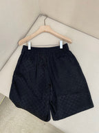 Navy Cotton Jacquard Drawstring - Men's