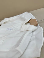 White Cotton Pocket Long-Sleeve - Men's