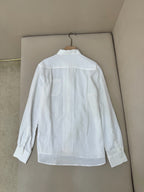 White Cotton Pocket Long-Sleeve - Men's