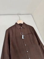 White Cotton Pocket Long-Sleeve - Men's