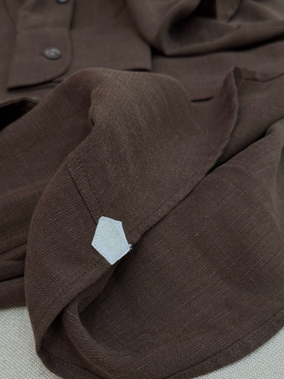 White Cotton Pocket Long-Sleeve - Men's