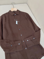 White Cotton Pocket Long-Sleeve - Men's