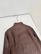 White Cotton Pocket Long-Sleeve - Men's