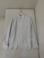 White Cotton Pocket Long-Sleeve - Men's