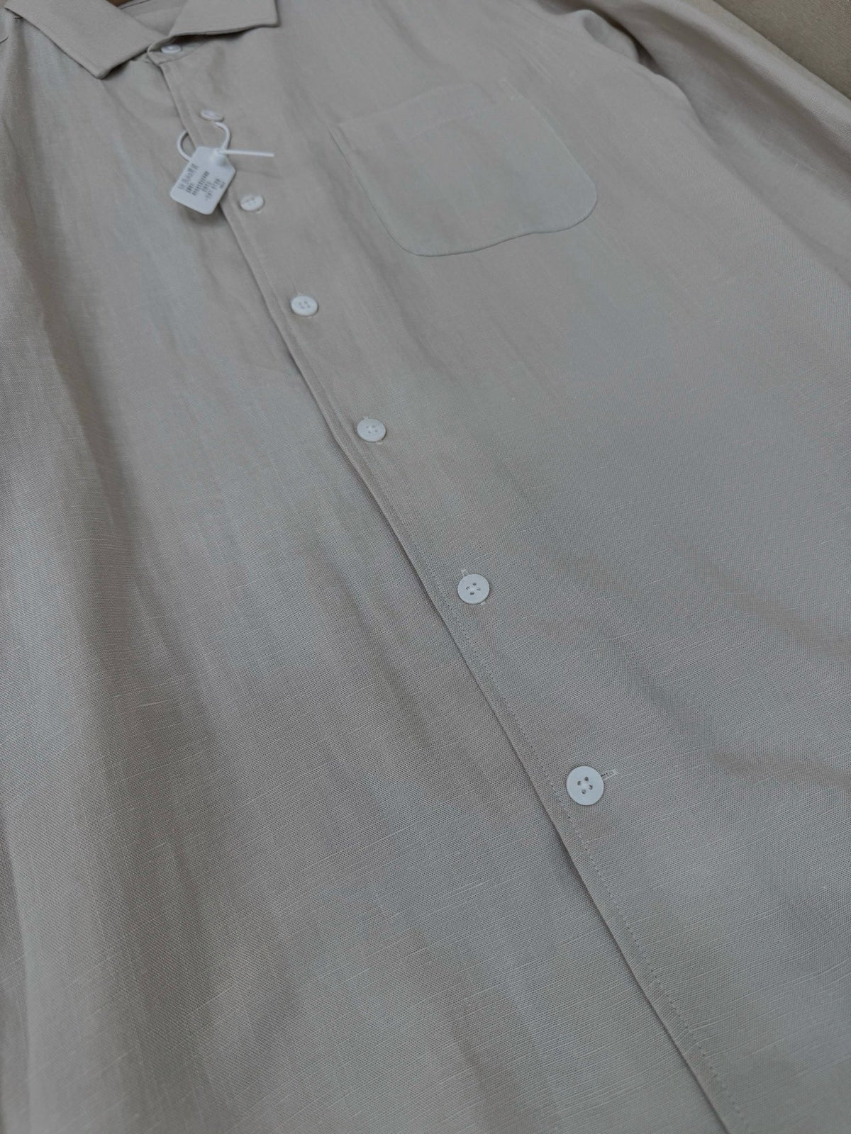 White Cotton Pocket Long-Sleeve - Men's