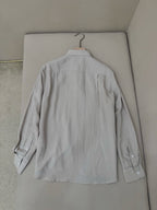 White Cotton Pocket Long-Sleeve - Men's