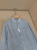 White Cotton Pocket Long-Sleeve - Men's