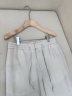 Grey Cotton Plain Wide-Leg - Men's
