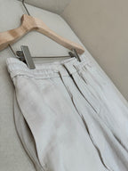Grey Cotton Plain Wide-Leg - Men's