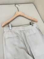 Grey Cotton Plain Wide-Leg - Men's