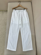 Grey Cotton Plain Wide-Leg - Men's