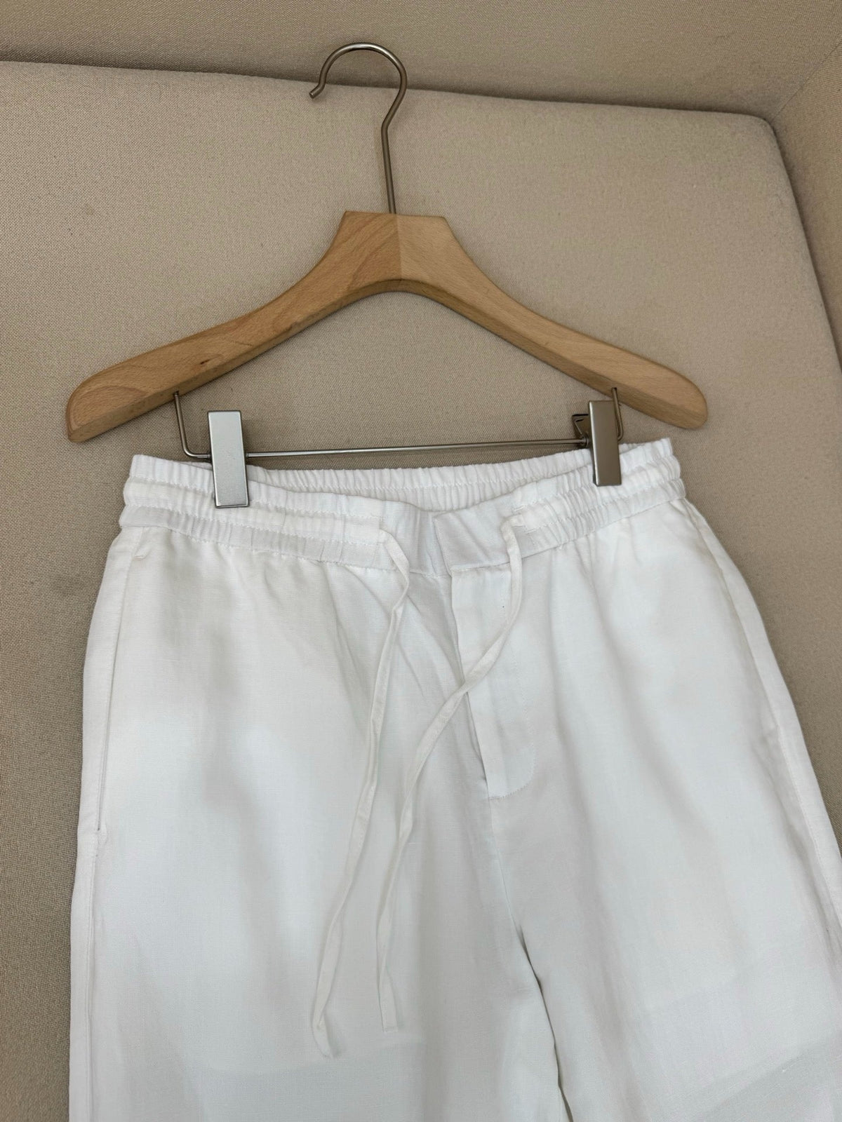 Grey Cotton Plain Wide-Leg - Men's