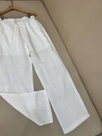 Grey Cotton Plain Wide-Leg - Men's
