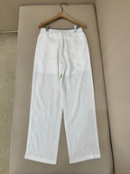 Grey Cotton Plain Wide-Leg - Men's