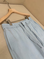 Grey Cotton Plain Wide-Leg - Men's
