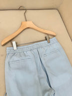 Grey Cotton Plain Wide-Leg - Men's