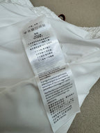 White Cotton Contrast Tie Drawstring - Men's