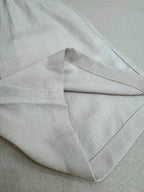 White Cotton Contrast Tie Drawstring - Men's