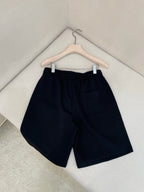 White Cotton Patch Drawstring - Men's