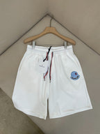 White Cotton Patch Drawstring - Men's