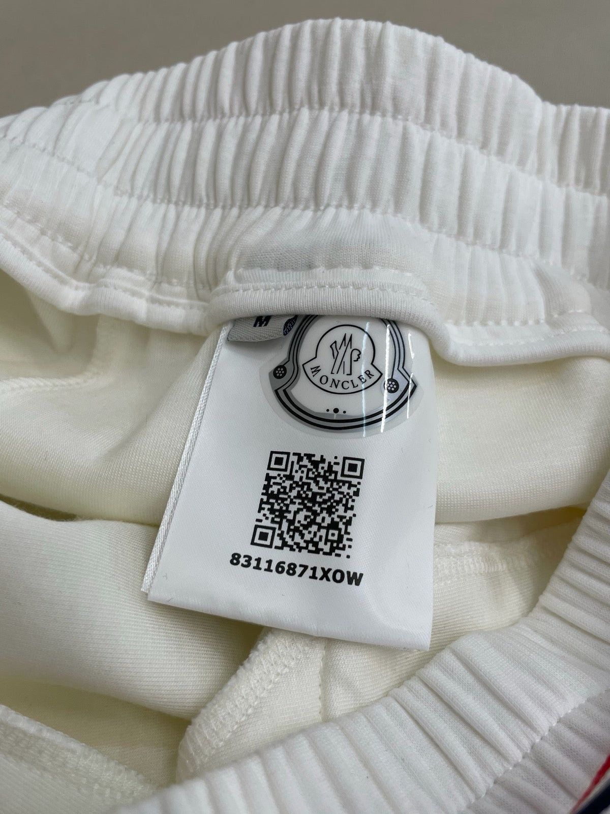 White Cotton Patch Drawstring - Men's
