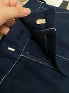 Navy Denim Plain Straight - Men's