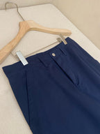 Navy Cotton Wide-Leg Cargo - Men's