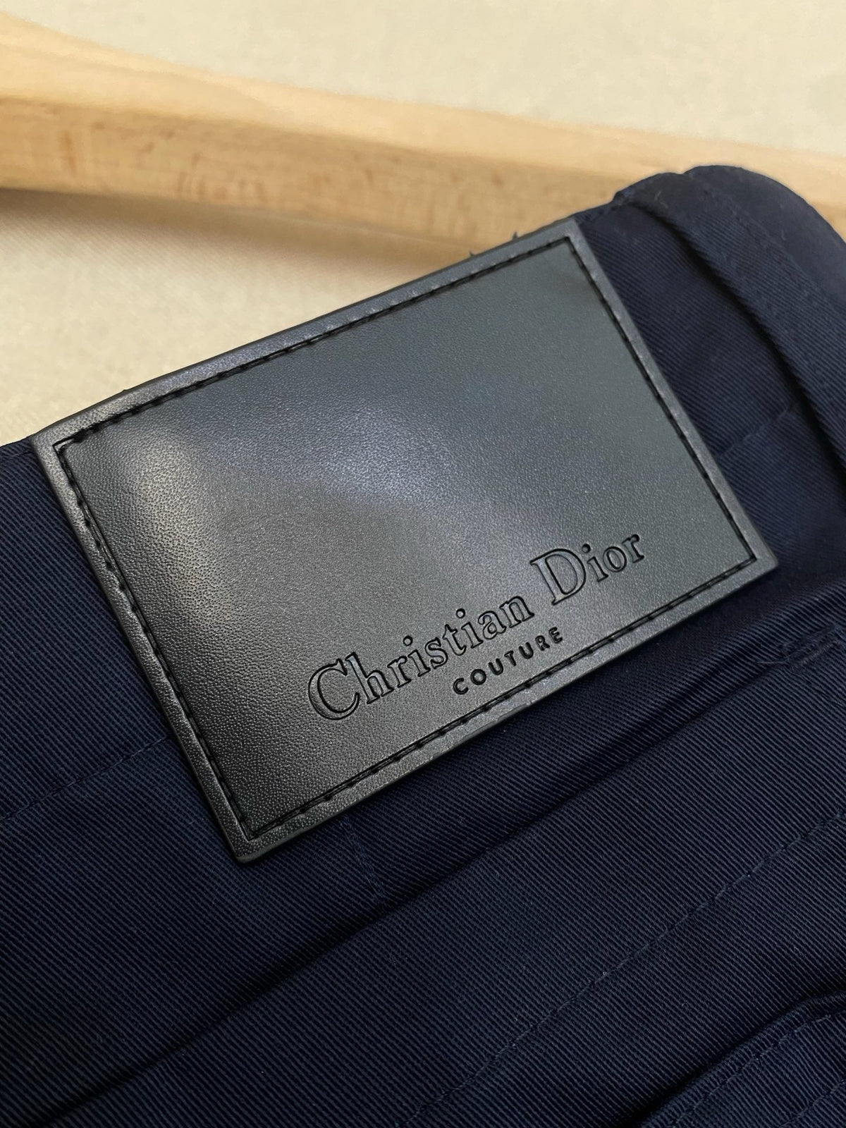 Navy Cotton Wide-Leg Cargo - Men's