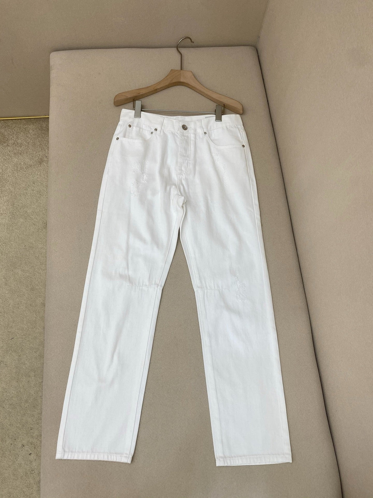 Navy Denim Plain Straight - Women's