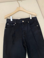 Navy Denim Plain Straight - Women's