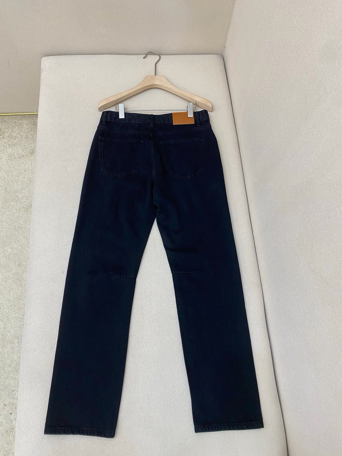Navy Denim Plain Straight - Women's