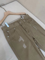 Navy Denim Plain Straight - Women's